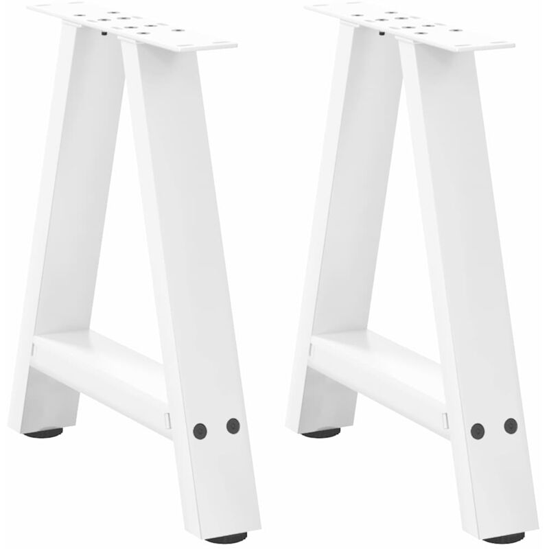 foto del prodotto gambe per tavolino da caff a forma di a 2 pz bianche 38x 42 43 cm acciaio vidaxl