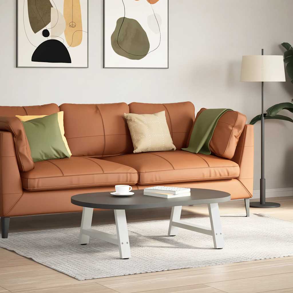 foto del prodotto gambe per tavolino da caff a forma di a 2 pz bianche 60x 30 31 cm acciaio vidaxl