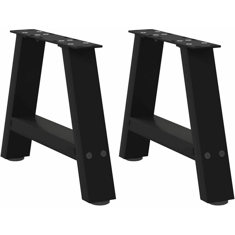 foto del prodotto gambe per tavolino da caff a forma di a 2 pz nere 50x 30 31 cm acciaio vidaxl 851204