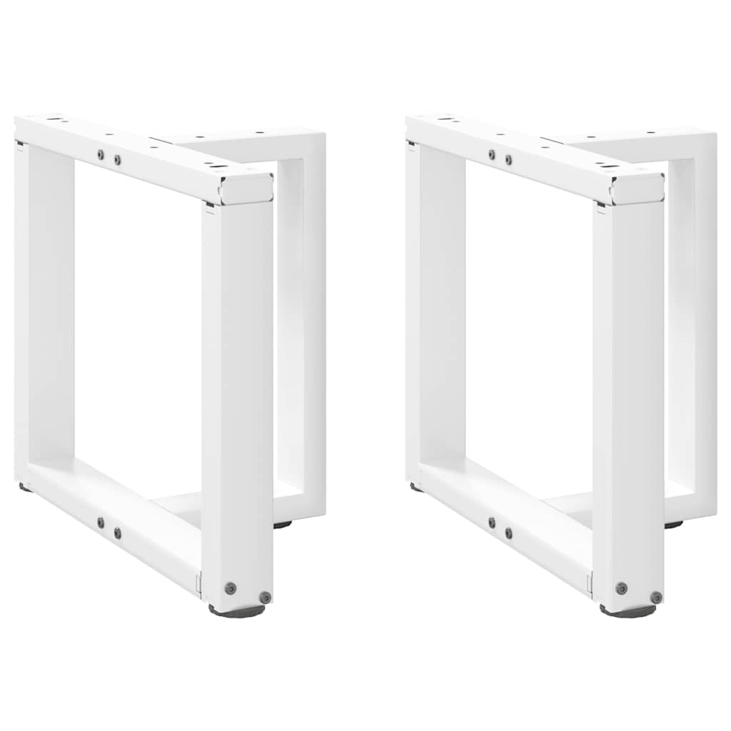 foto del prodotto gambe per tavolino da caff a forma di t 2 pz bianche 50x25x 42 43 cm acciaio