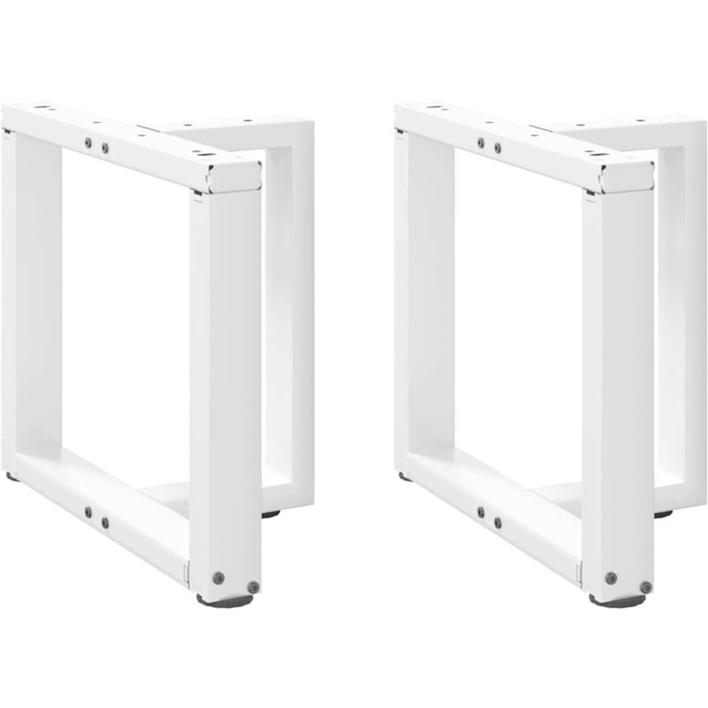 foto del prodotto gambe per tavolino da caff a forma di t 2 pz bianche 50x25x 42 43 cm acciaio vidaxl 147789