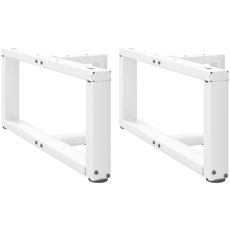 foto del prodotto gambe per tavolino da caff a forma di t 2 pz bianche 70x25x 30 31 cm acciaio vidaxl