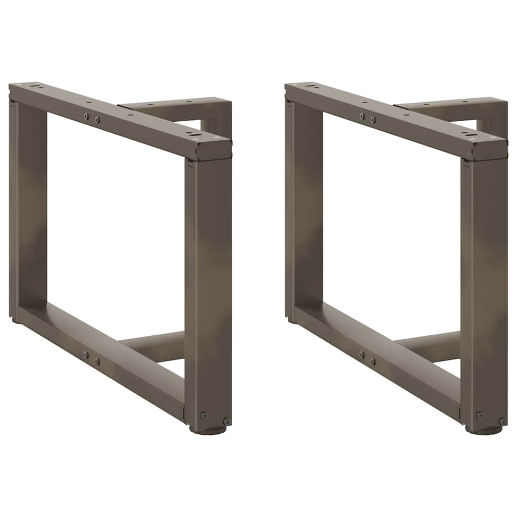 foto del prodotto gambe per tavolino da caff a forma di t 2 pz nere 60x25x 42 43 cm acciaio