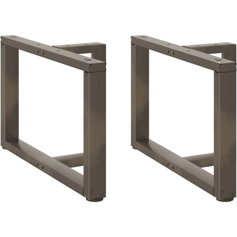 foto del prodotto gambe per tavolino da caff a forma di t 2 pz nere 60x25x 42 43 cm acciaio vidaxl