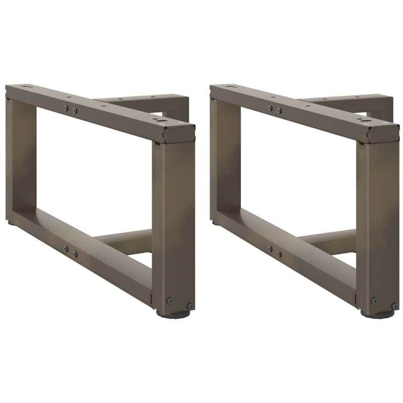 foto del prodotto gambe per tavolino da caff a forma di t 2 pz nere 70x25x 30 31 cm acciaio vidaxl