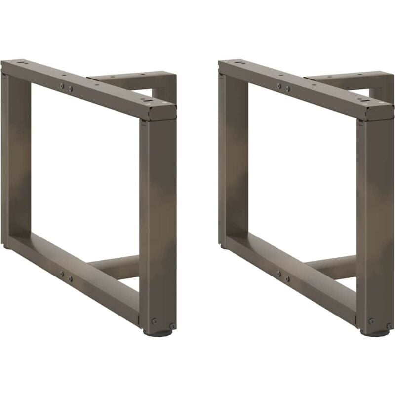 foto del prodotto gambe per tavolino da caff a forma di t 2 pz nere 70x25x 42 43 cm acciaio vidaxl