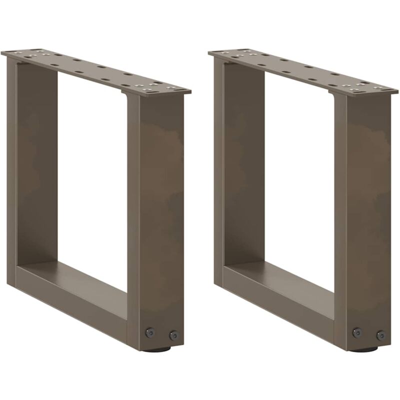 foto del prodotto gambe per tavolino da caff a forma di u 2 pz acciaio naturale 30x 30 31 cm acciaio vidaxl