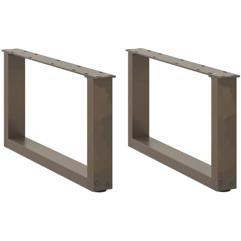 foto del prodotto gambe per tavolino da caff a forma di u 2 pz acciaio naturale 60x 30 31 cm acciaio vidaxl