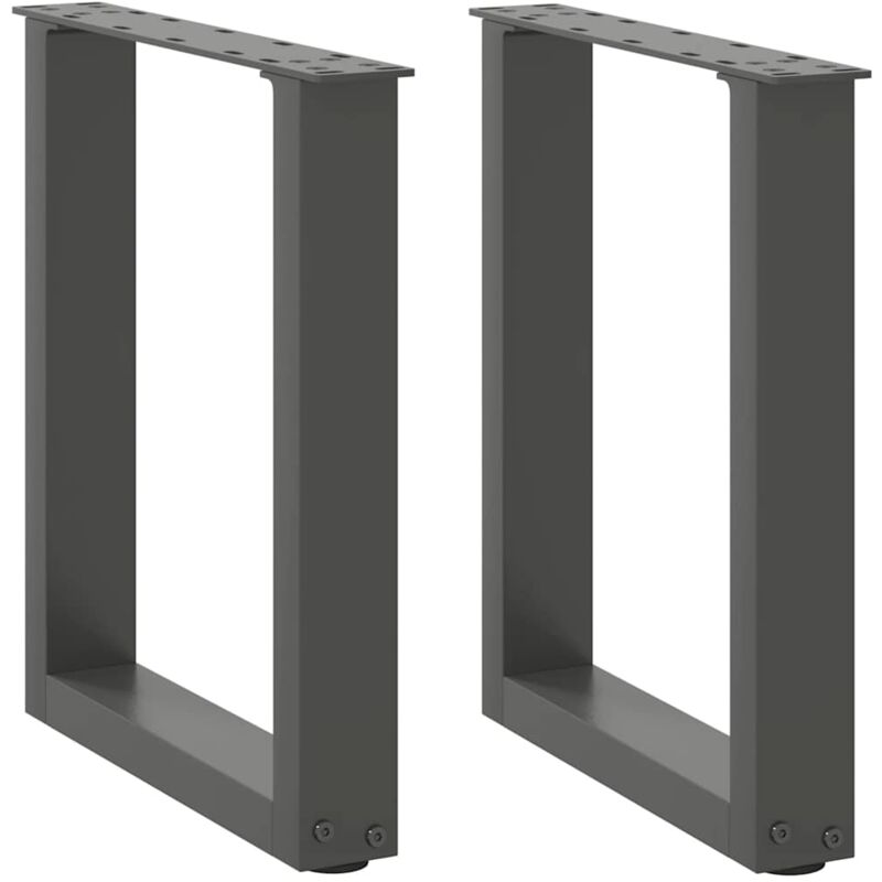 foto del prodotto gambe per tavolino da caff a forma di u 2 pz antracite 28x 42 43 cm acciaio vidaxl
