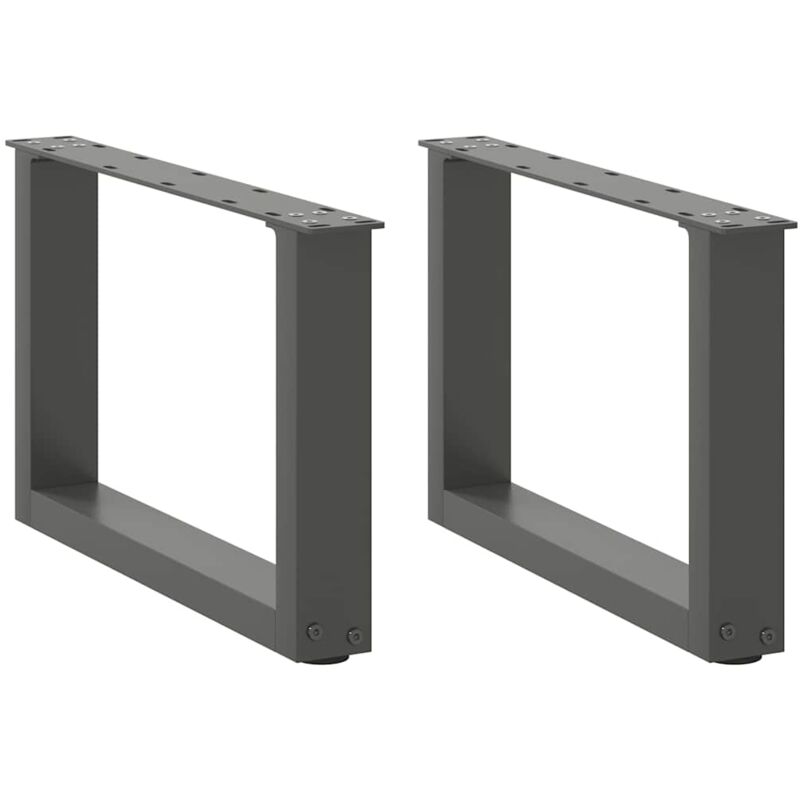 foto del prodotto gambe per tavolino da caff a forma di u 2 pz antracite 50x 30 31 cm acciaio vidaxl