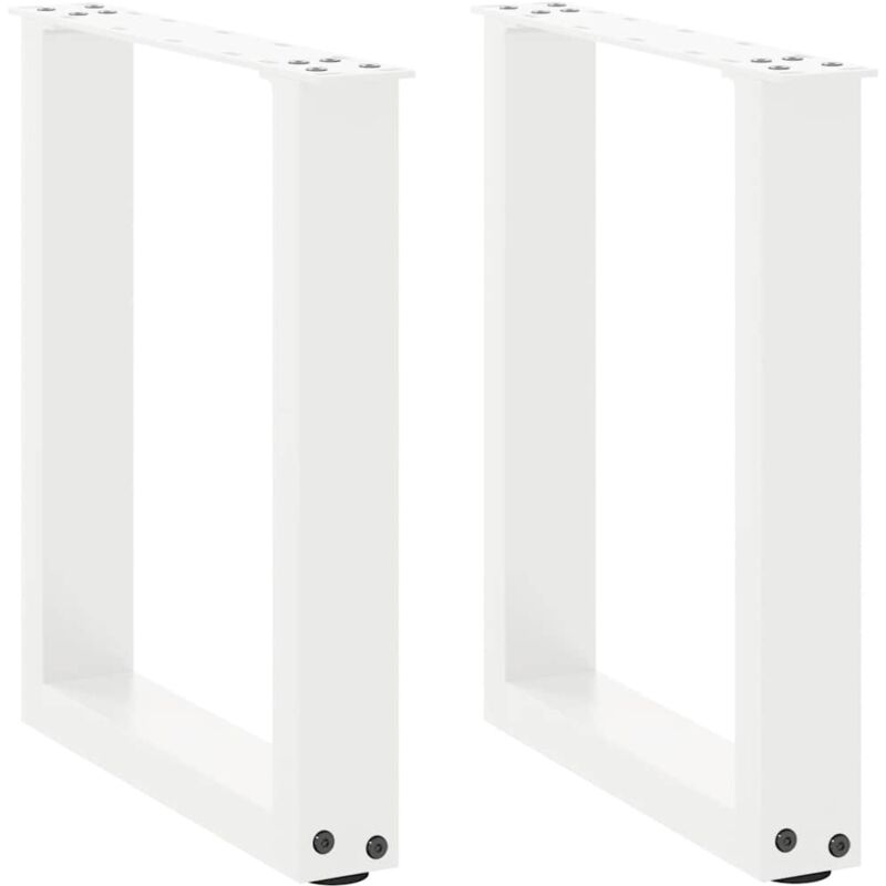 foto del prodotto gambe per tavolino da caff a forma di u 2 pz bianche 38x 42 43 cm acciaio vidaxl