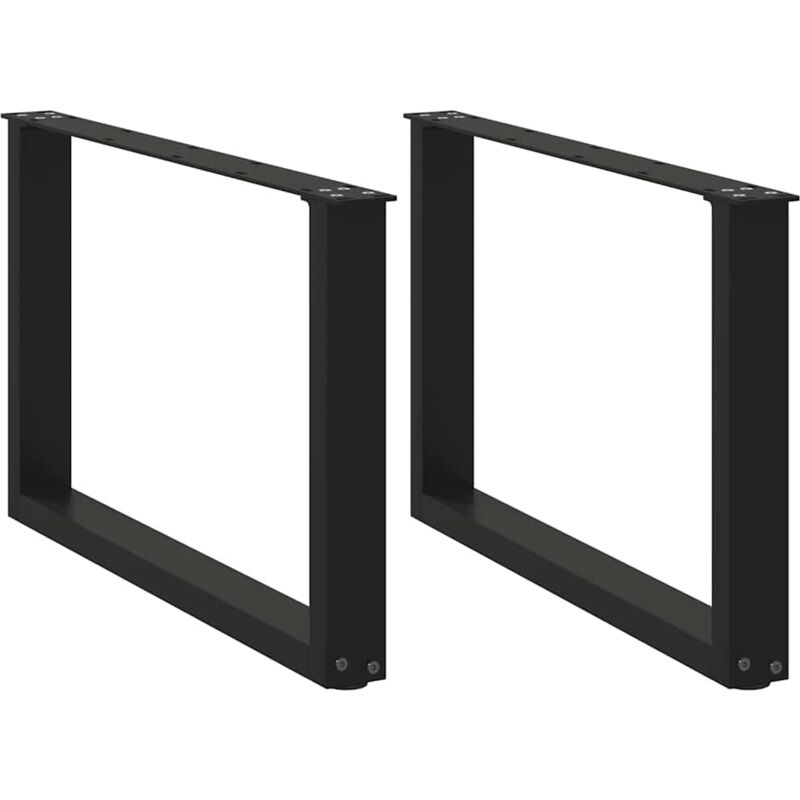 foto del prodotto gambe per tavolino da caff a forma di u 2 pz nere 60x 42 43 cm acciaio vidaxl 347956
