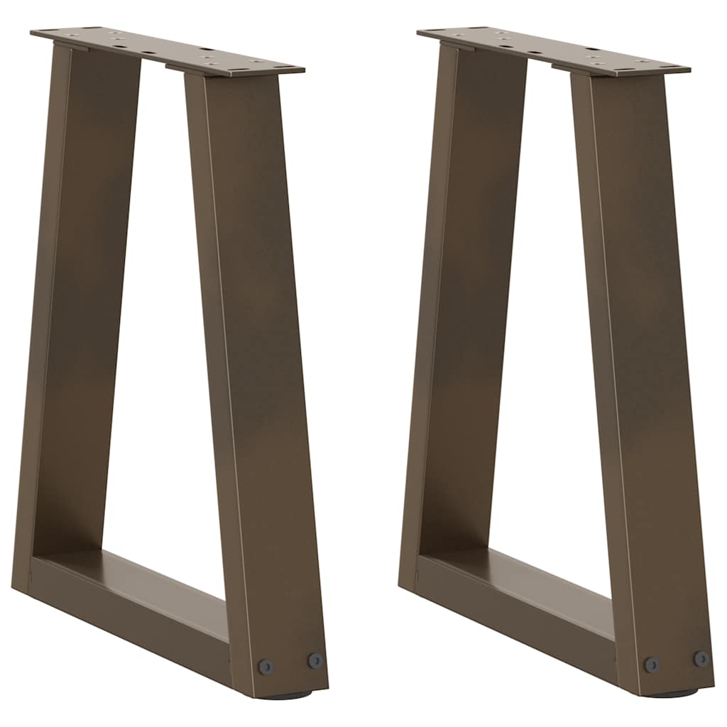 foto del prodotto gambe per tavolino da caff a forma di v 2 pz acciaio naturale 28x 42 43,3 cm acciaio
