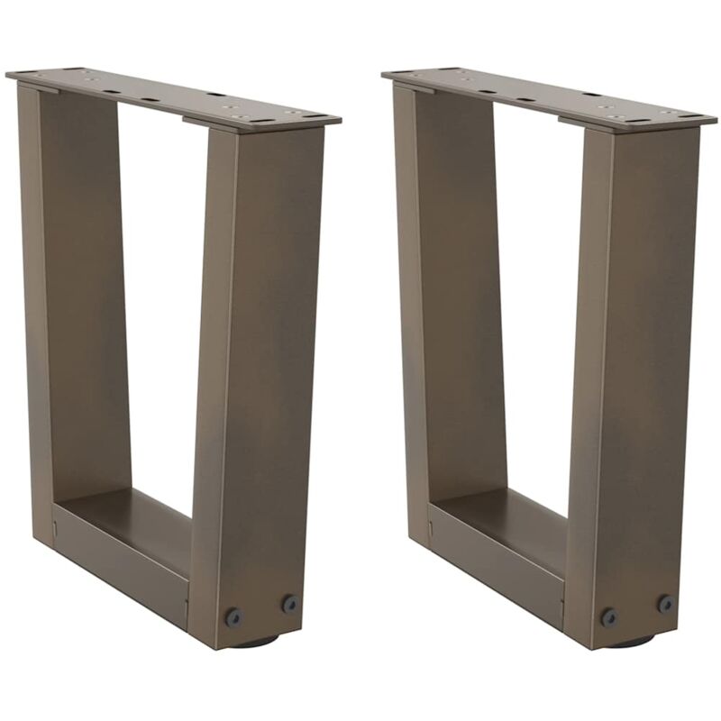 foto del prodotto gambe per tavolino da caff a forma di v 2 pz acciaio naturale 40x 30 31,3 cm acciaio vidaxl