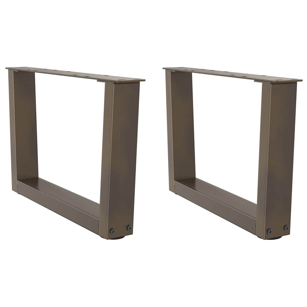 foto del prodotto gambe per tavolino da caff a forma di v 2 pz acciaio naturale 50x 30 31,3 cm acciaio