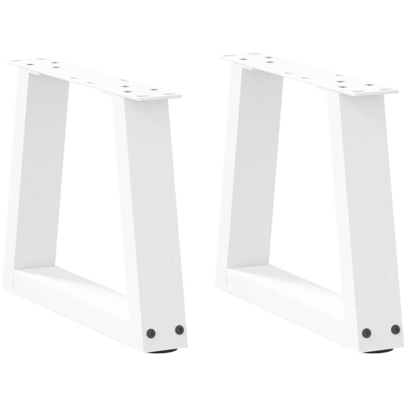 foto del prodotto gambe per tavolino da caff a forma di v 2 pz bianche 30x 30 31,3 cm acciaio vidaxl