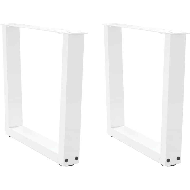 foto del prodotto gambe per tavolino da caff a forma di v 2 pz bianche 50x 42 43,3 cm acciaio vidaxl
