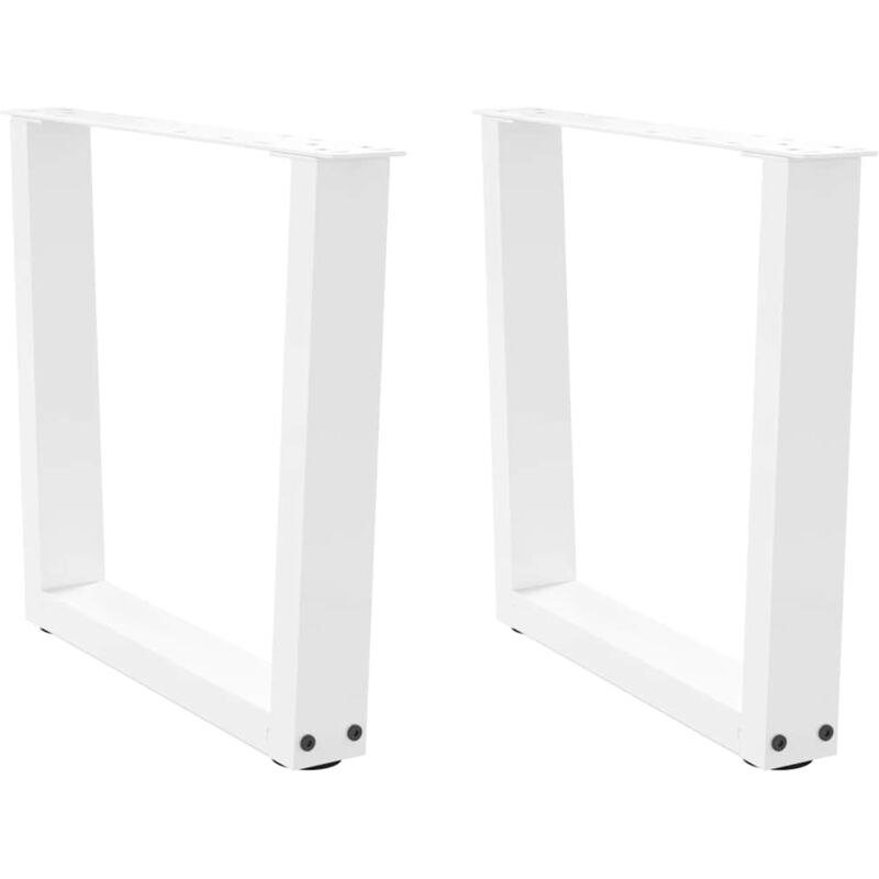 foto del prodotto gambe per tavolino da caff a forma di v 2 pz bianche 60x 42 43,3 cm acciaio vidaxl 951244