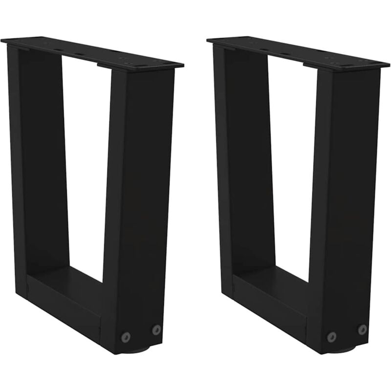 foto del prodotto gambe per tavolino da caff a forma di v 2 pz nere 40x 30 31,3 cm acciaio vidaxl