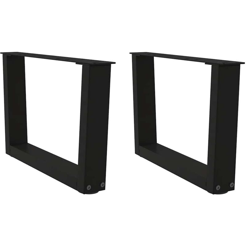 foto del prodotto gambe per tavolino da caff a forma di v 2 pz nere 50x 30 31,3 cm acciaio vidaxl