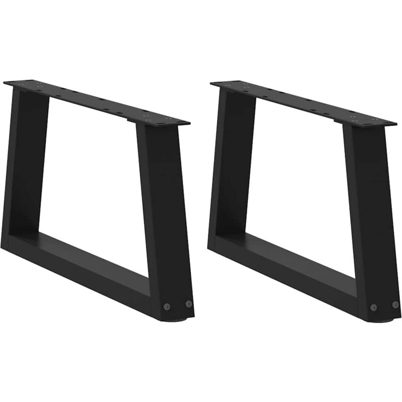 foto del prodotto gambe per tavolino da caff a forma di v 2 pz nere 60x 30 31,3 cm acciaio vidaxl