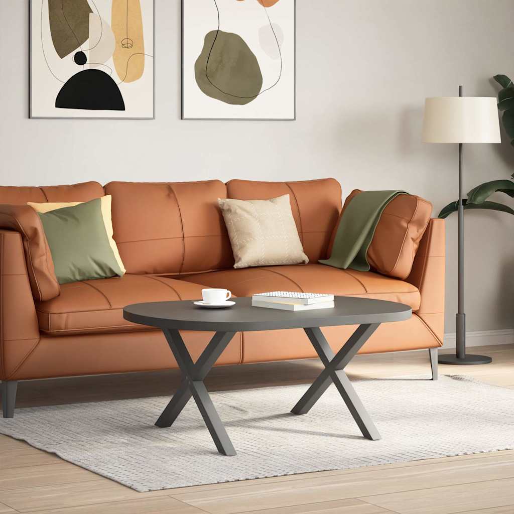 foto del prodotto gambe per tavolino da caff a forma di x 2 pz antracite 70x 42 43 cm acciaio vidaxl