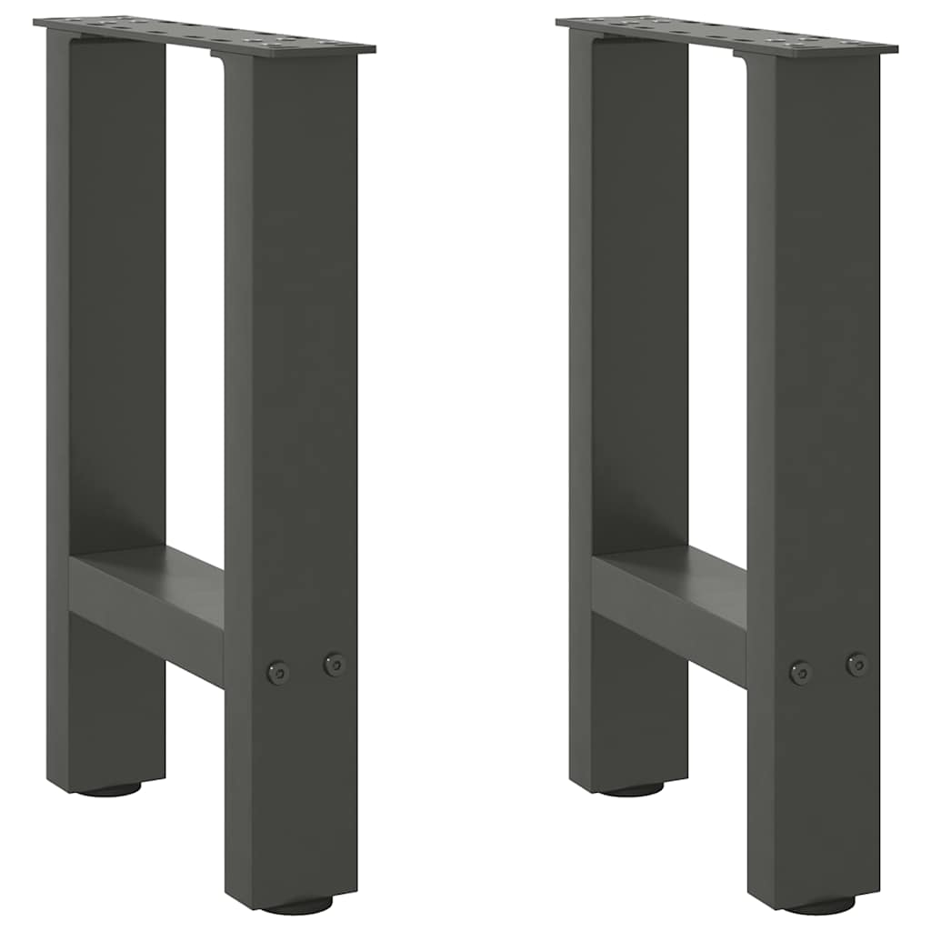 foto del prodotto gambe per tavolino da caff antracite 2 pz 28x 42 43 cm acciaio