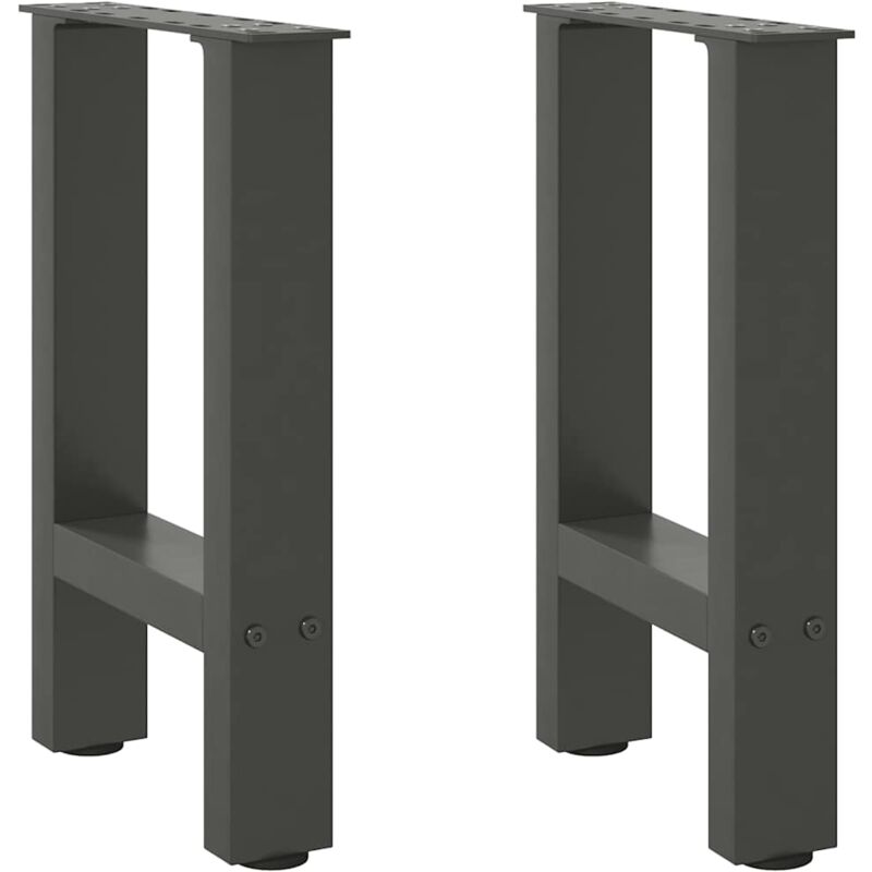 foto del prodotto gambe per tavolino da caff antracite 2 pz 38x 42 43 cm acciaio vidaxl