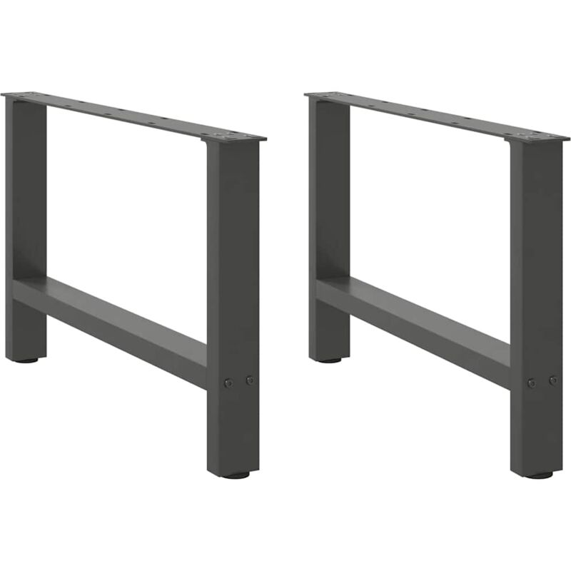 foto del prodotto gambe per tavolino da caff antracite 2 pz 70x 42 43 cm acciaio vidaxl