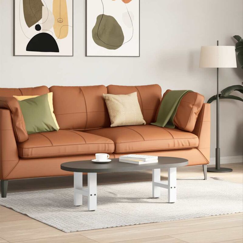 foto del prodotto gambe per tavolino da caff bianche 2 pz 30x 30 31 cm acciaio vidaxl