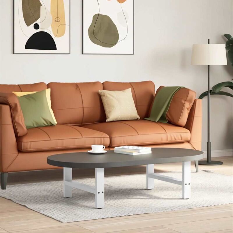 foto del prodotto gambe per tavolino da caff bianche 2 pz 70x 30 31 cm acciaio vidaxl