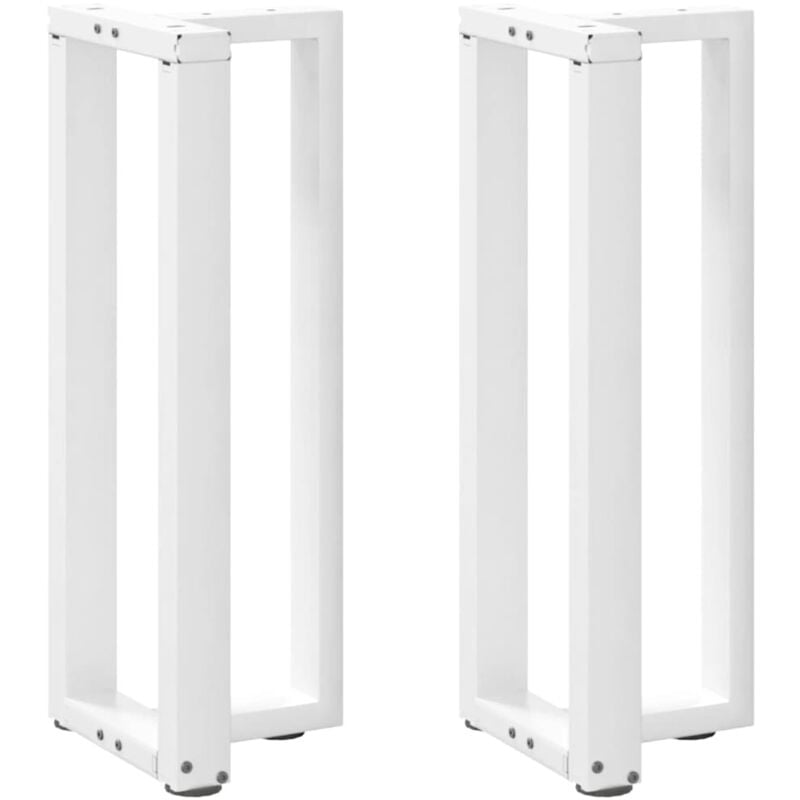 foto del prodotto gambe per tavolo consolle a forma di t 2 pz bianche 38x25x 72 73 cm acciaio vidaxl