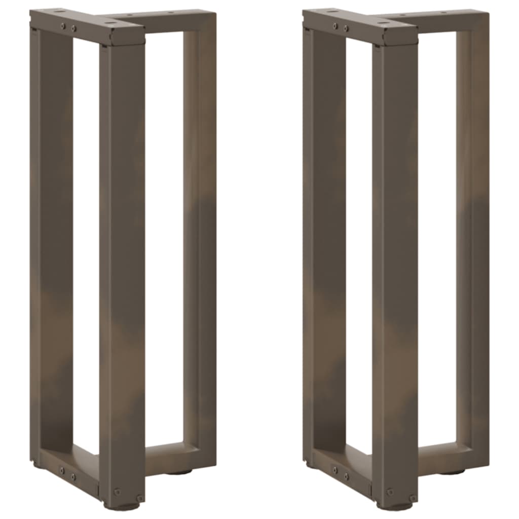 foto del prodotto gambe per tavolo consolle a forma di t 2 pz nere 25x28x 72 73 cm acciaio