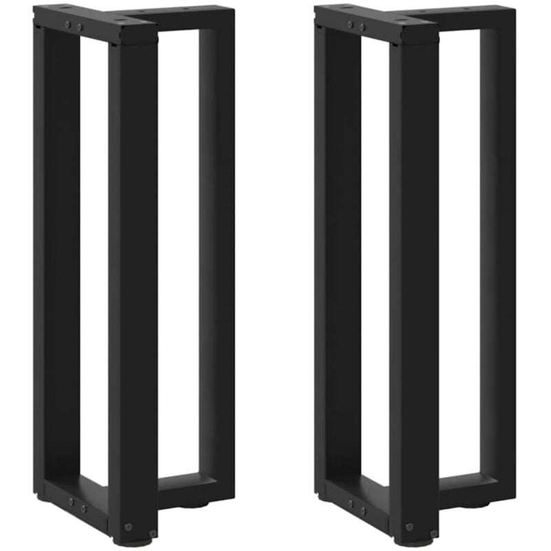 foto del prodotto gambe per tavolo consolle a forma di t 2 pz nere 25x28x 72 73 cm acciaio vidaxl