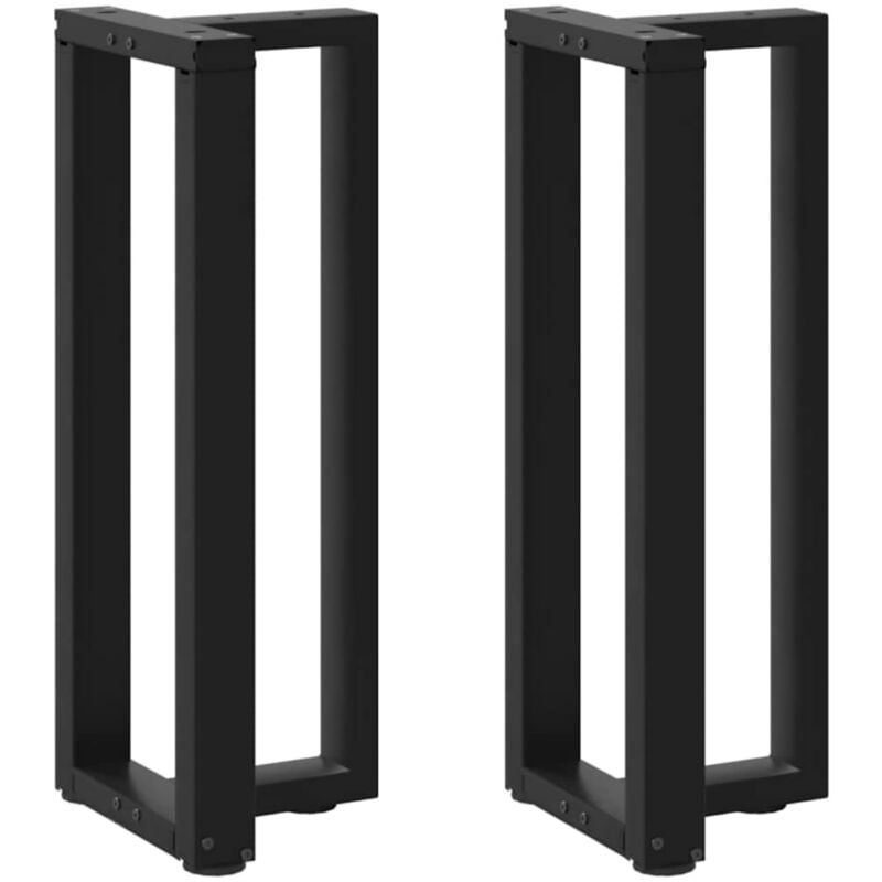 foto del prodotto gambe per tavolo consolle a forma di t 2 pz nere 38x25x 72 73 cm acciaio vidaxl 802059