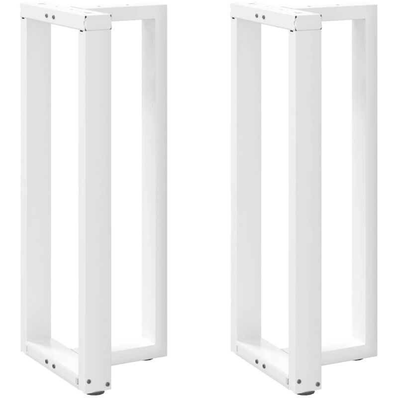 foto del prodotto gambe per tavolo da bar a forma di t 2 pz bianche 50x35x 100 101 cm in acciaio vidaxl