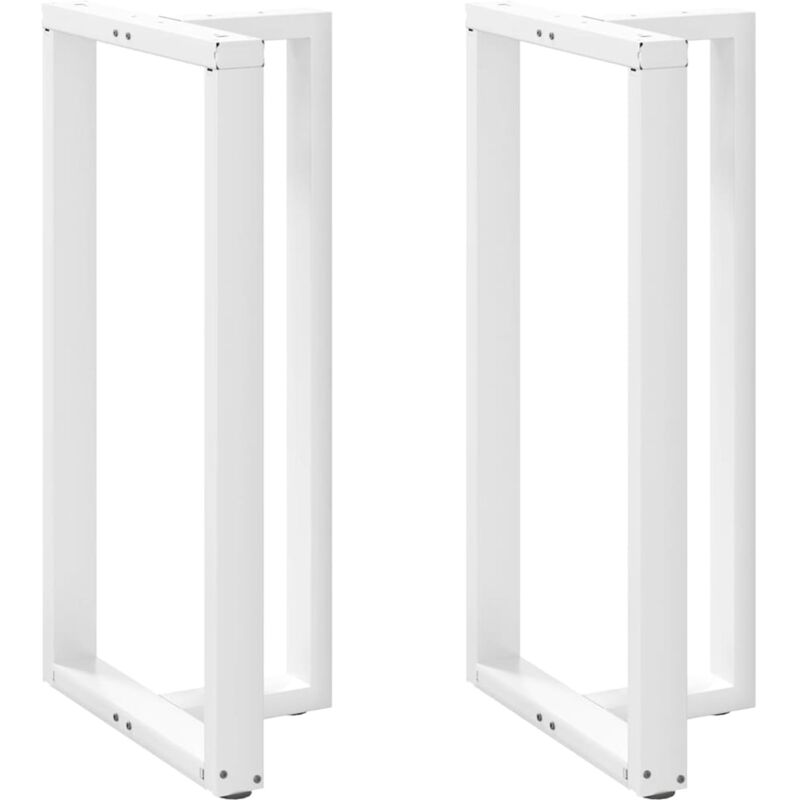 foto del prodotto gambe per tavolo da bar a forma di t 2 pz bianche 60x35x 110 111 cm in acciaio vidaxl