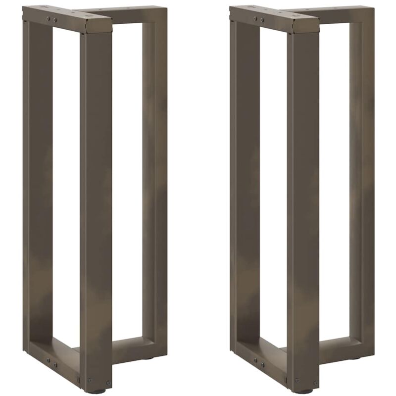 immagine 0 del prodotto gambe per tavolo da bar a forma di t 2 pz nere 50x35x 100 101 cm in acciaio vidaxl