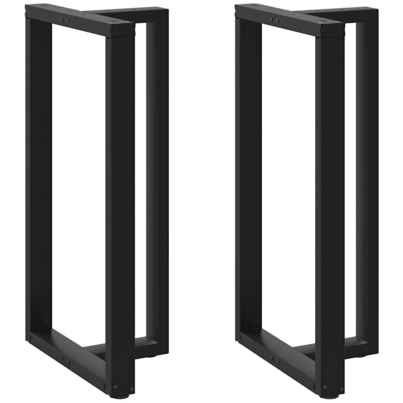 foto del prodotto gambe per tavolo da bar a forma di t 2 pz nere 60x35x 110 111 cm in acciaio vidaxl 799080