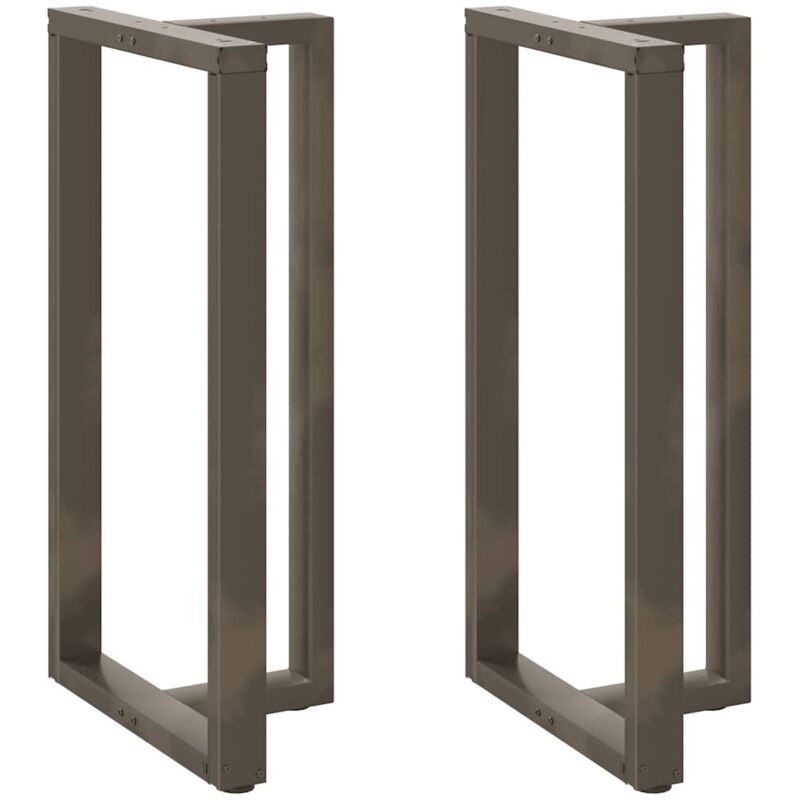 foto del prodotto gambe per tavolo da bar a forma di t 2 pz nere 60x35x 110 111 cm in acciaio vidaxl