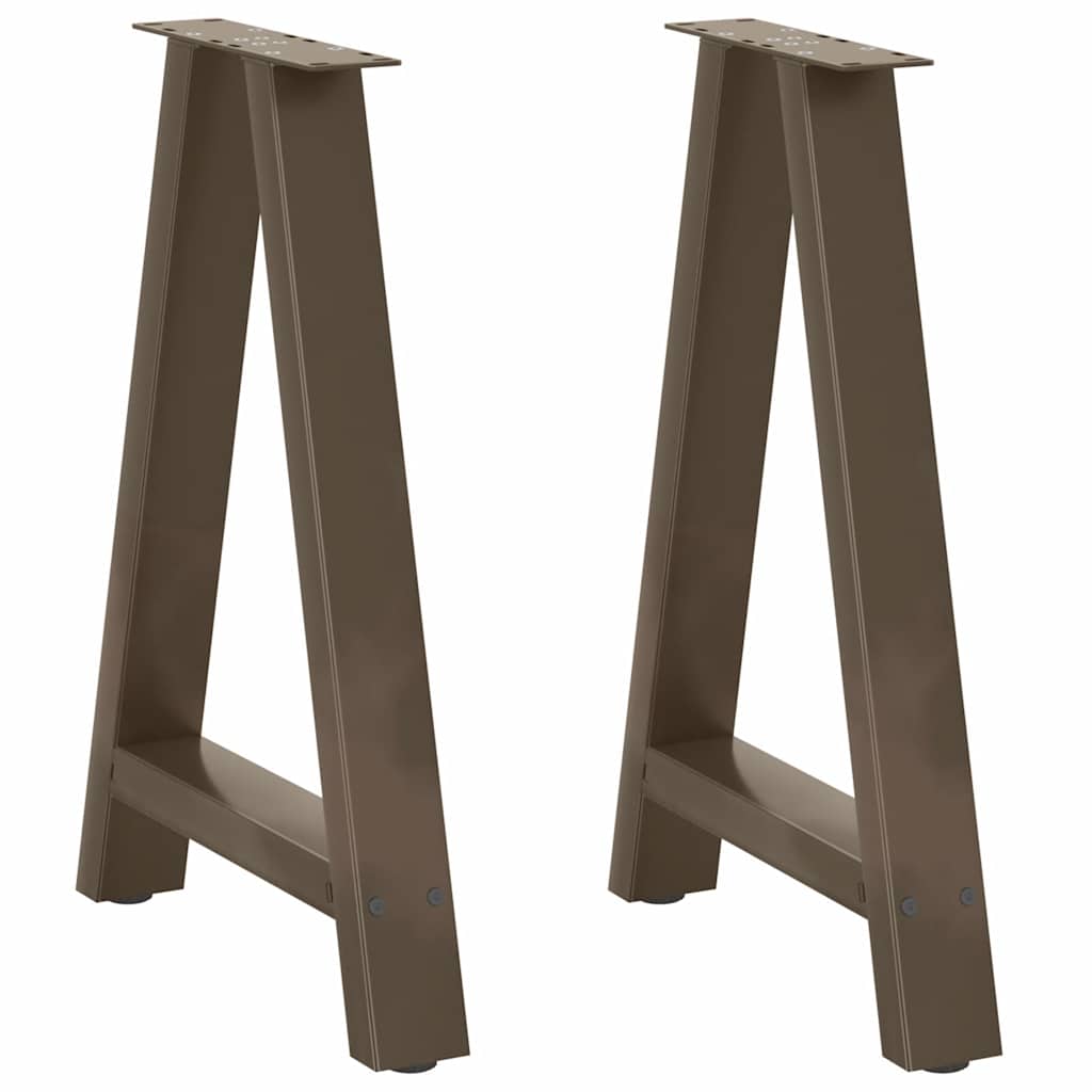 foto del prodotto gambe per tavolo da pranzo a forma di a 2 pz 60x(72-73) cm in acciaio