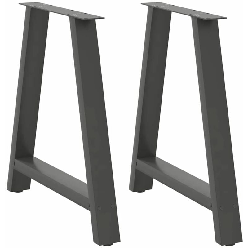 foto del prodotto gambe per tavolo da pranzo a forma di a 2 pz antracite 70x 72 73 cm acciaio vidaxl