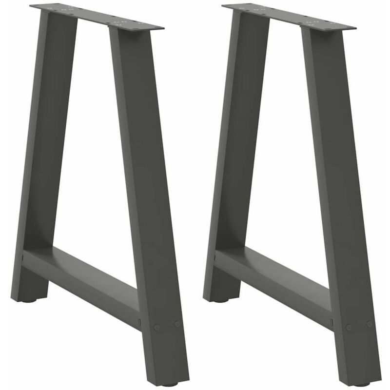 foto del prodotto gambe per tavolo da pranzo a forma di a 2 pz antracite 80x 72 73 cm acciaio vidaxl 441375