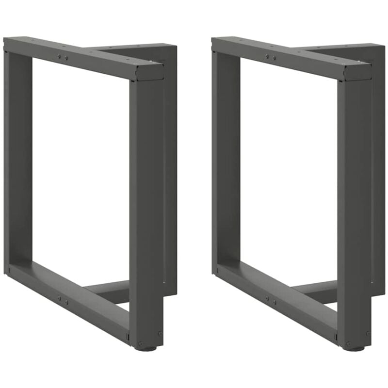 foto del prodotto gambe per tavolo da pranzo a forma di t 2 pz antracite 80x35x 72 73 cm acciaio vidaxl 950698