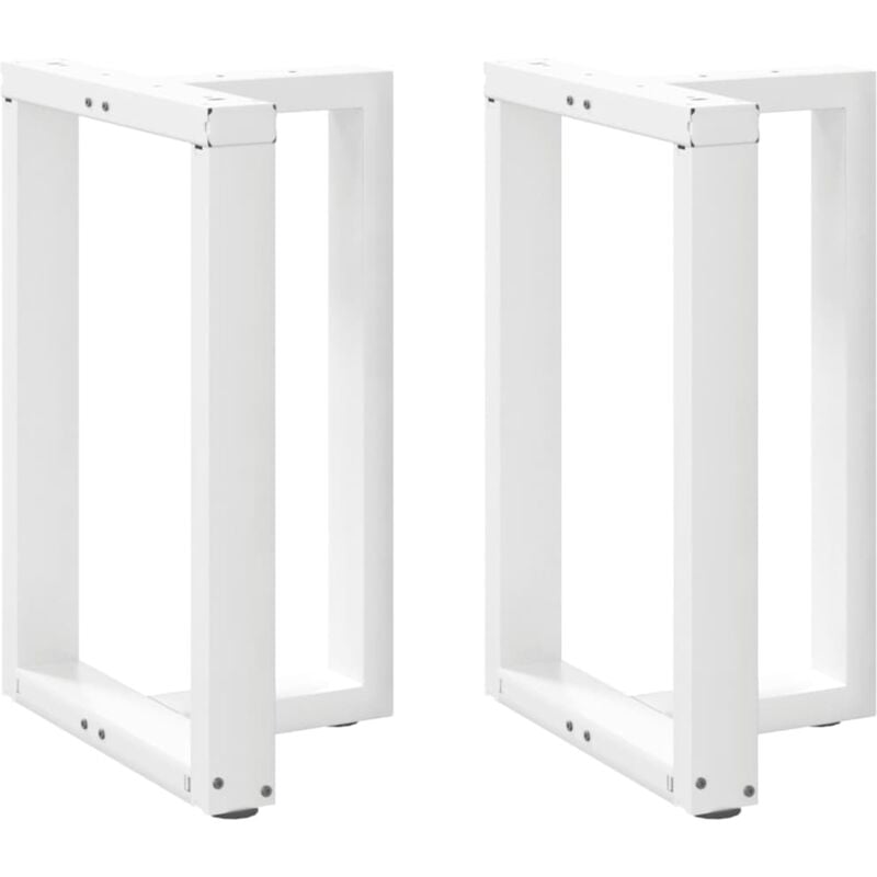 foto del prodotto gambe per tavolo da pranzo a forma di t 2 pz bianche 50x35x 72 73 cm in acciaio vidaxl