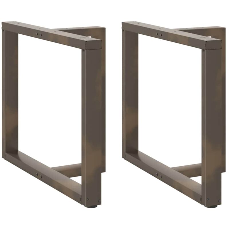 foto del prodotto gambe per tavolo da pranzo a forma di t 2 pz nere 100x35x 72 73 cm in acciaio vidaxl