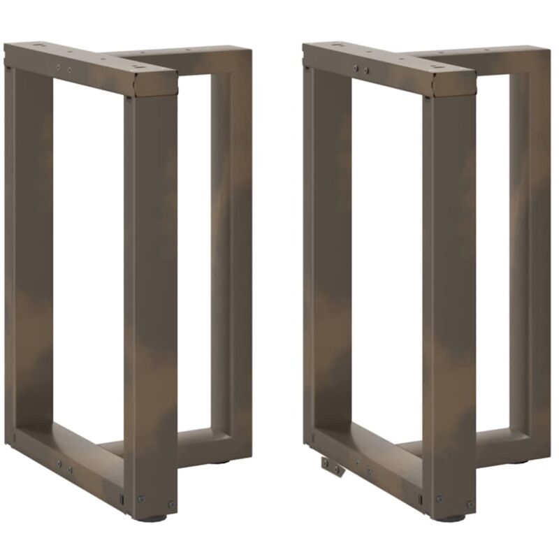 foto del prodotto gambe per tavolo da pranzo a forma di t 2 pz nere 60x35x 72 73 cm in acciaio vidaxl