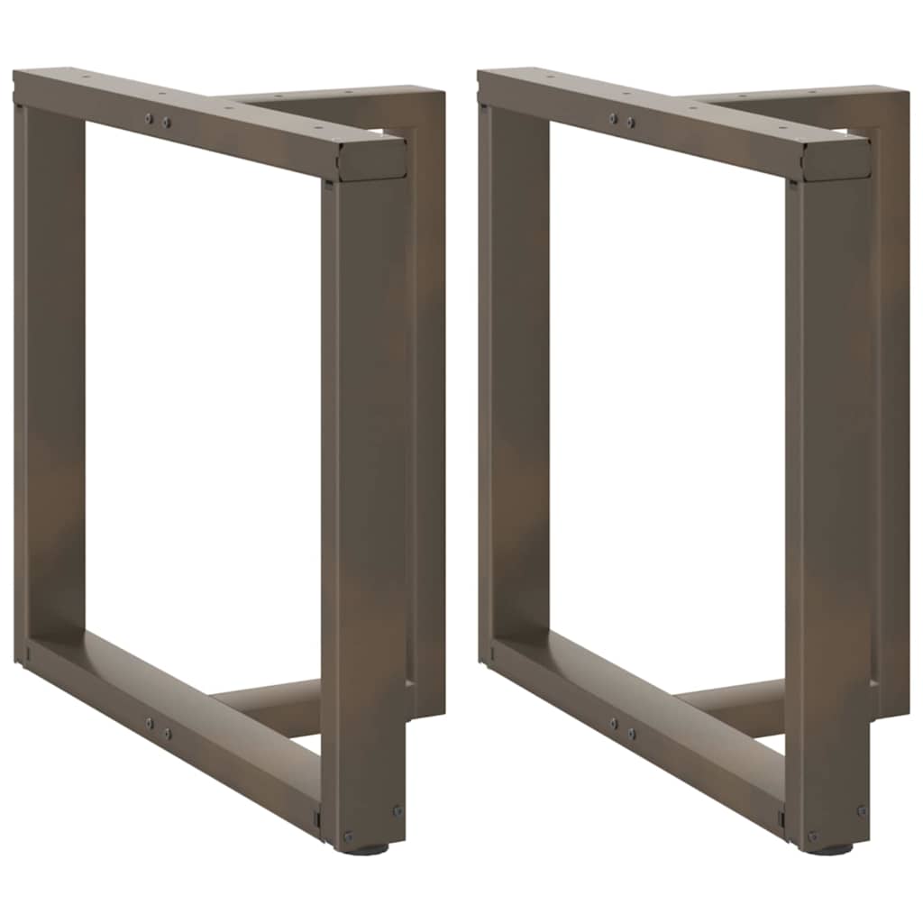 foto del prodotto gambe per tavolo da pranzo a forma di t 2 pz nere 80x35x(72-73) cm in acciaio
