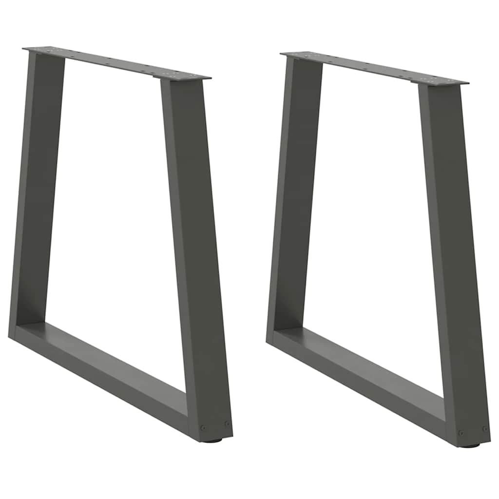 foto del prodotto gambe per tavolo da pranzo a forma di v 2 pz antracite 80x 72 73,3 cm acciaio