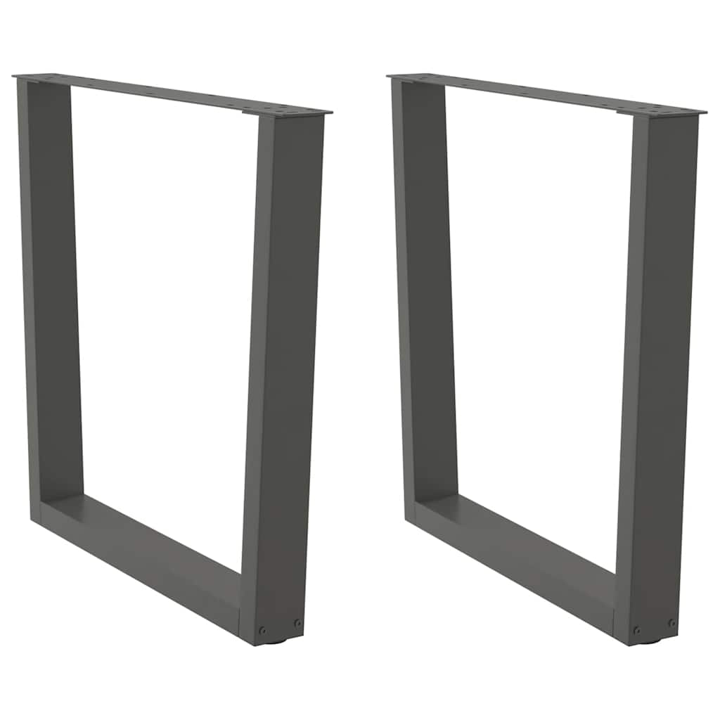 foto del prodotto gambe per tavolo da pranzo a forma di v 2 pz antracite 80x 72 73,3 cm acciaio vidaxl